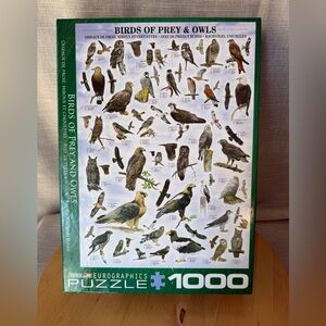 NOB Birds of Prey & Owls 1000 Piece Jigsaw Puzzle Eurographics